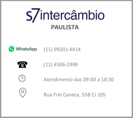 Endereço e Telefone S7 Intercâmbio